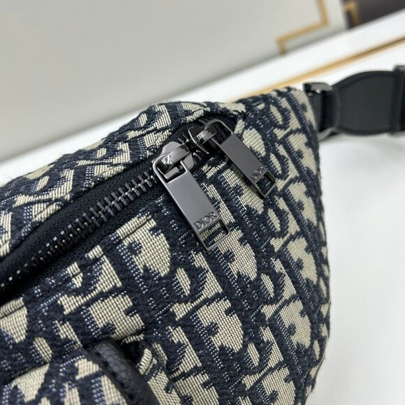 Dior Dior Oblique Saddle Belt Bag – Blue Jacquard Canvas - Picture 7 of 8
